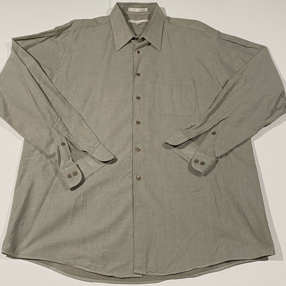 Gray 100% cotton Perry Ellis shirt